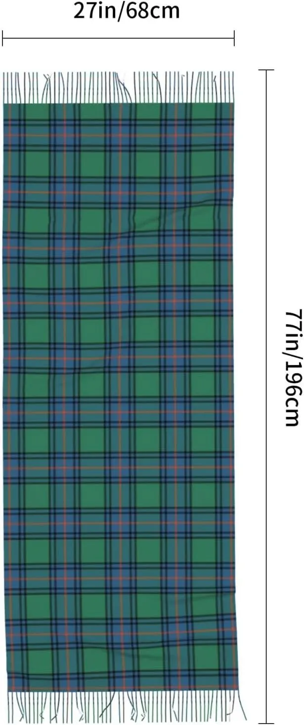 Winter Warm Wrap Shawl Ancient Tartan Of The Scottish Clan Shaw Print Scarves Blanket Scarf For Women Men