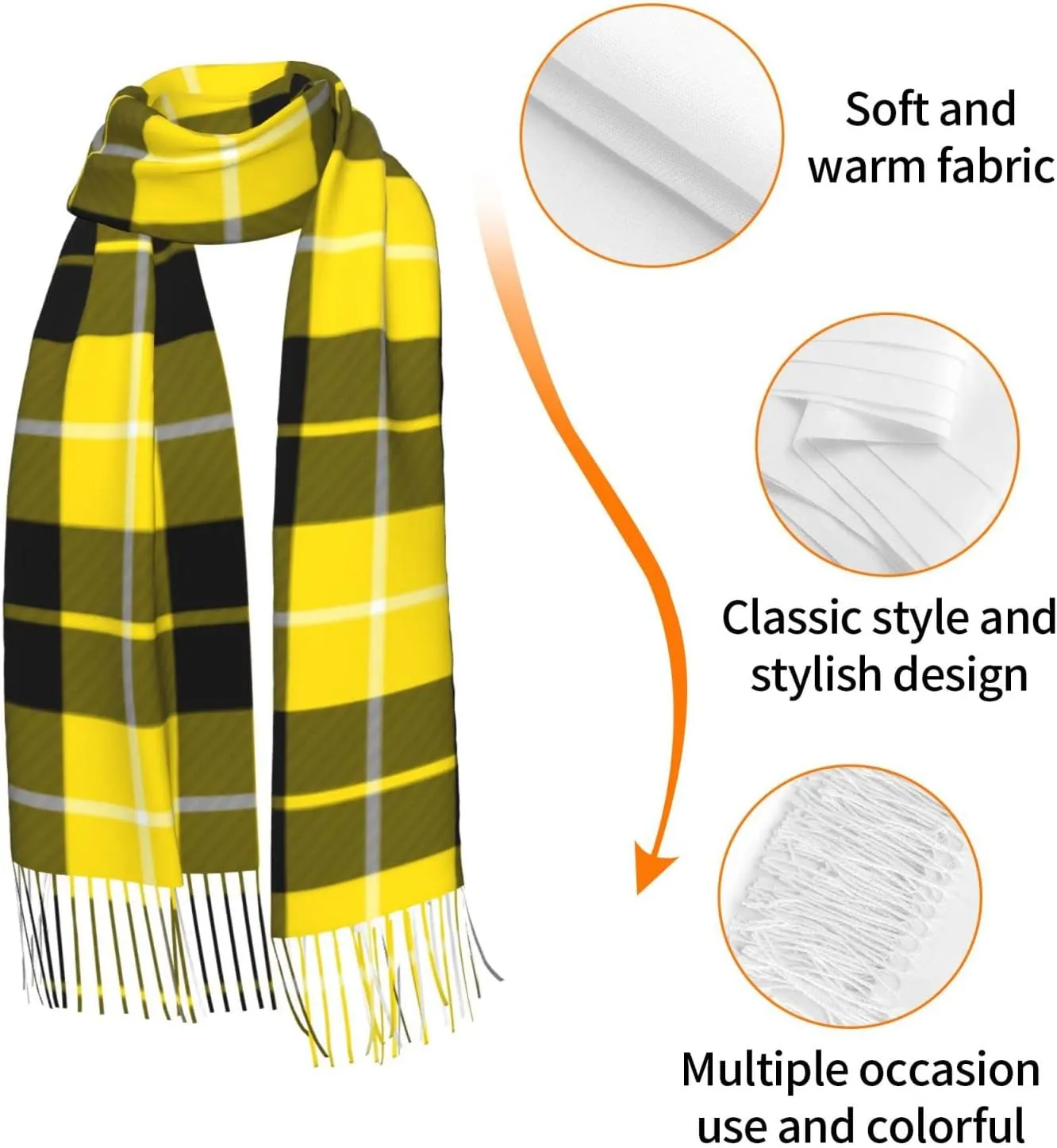 Winter Warm Wrap Shawl Ancient Tartan Of The Scottish Clan Shaw Print Scarves Blanket Scarf For Women Men