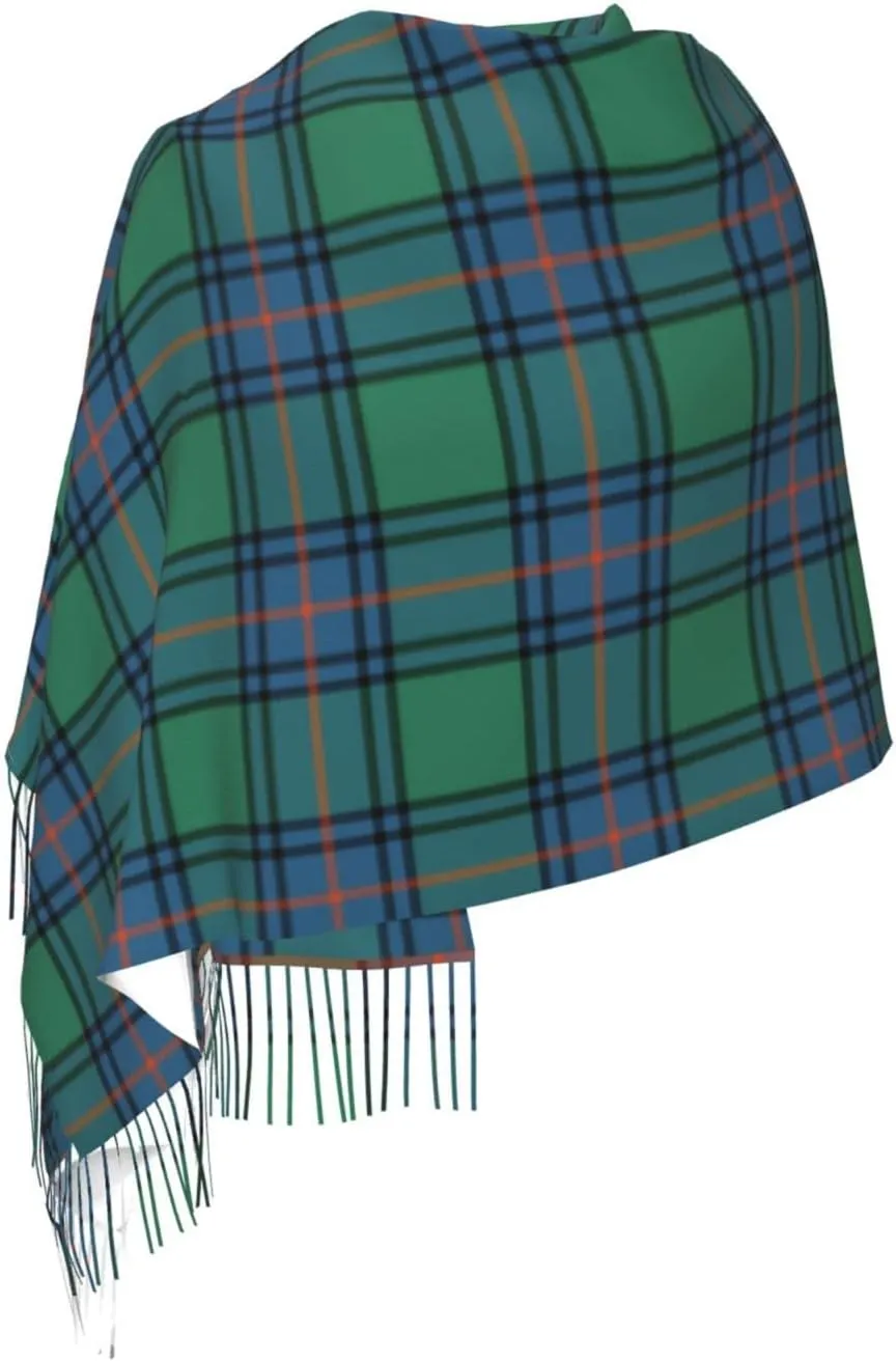 Winter Warm Wrap Shawl Ancient Tartan Of The Scottish Clan Shaw Print Scarves Blanket Scarf For Women Men