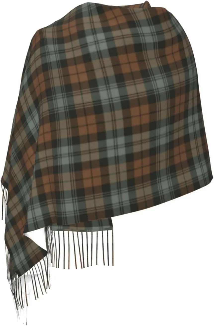 Winter Warm Wrap Shawl Ancient Tartan Of The Scottish Clan Shaw Print Scarves Blanket Scarf For Women Men