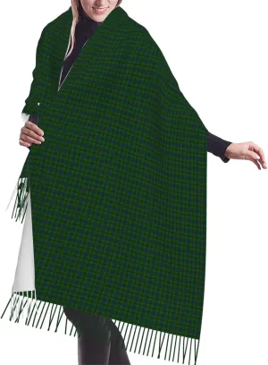 Winter Warm Wrap Shawl The Clan Hunter Tartan Print Scarves Blanket Scarf For Women Men