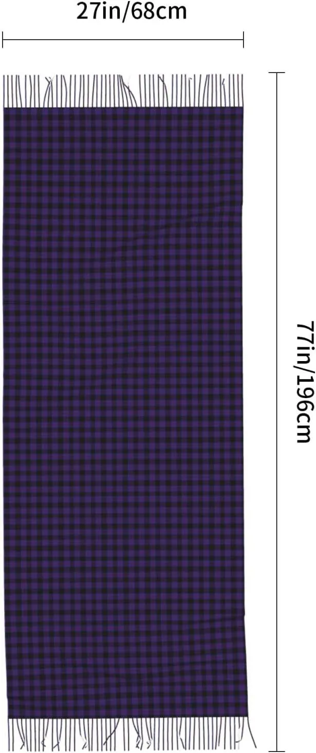 Winter Warm Wrap Shawl The Clan Hunter Tartan Print Scarves Blanket Scarf For Women Men