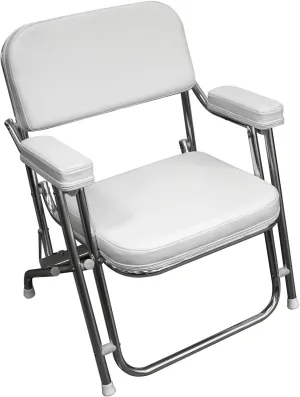 Wise 3316-784 Offshore Series Folding Deck Chair, Brite White