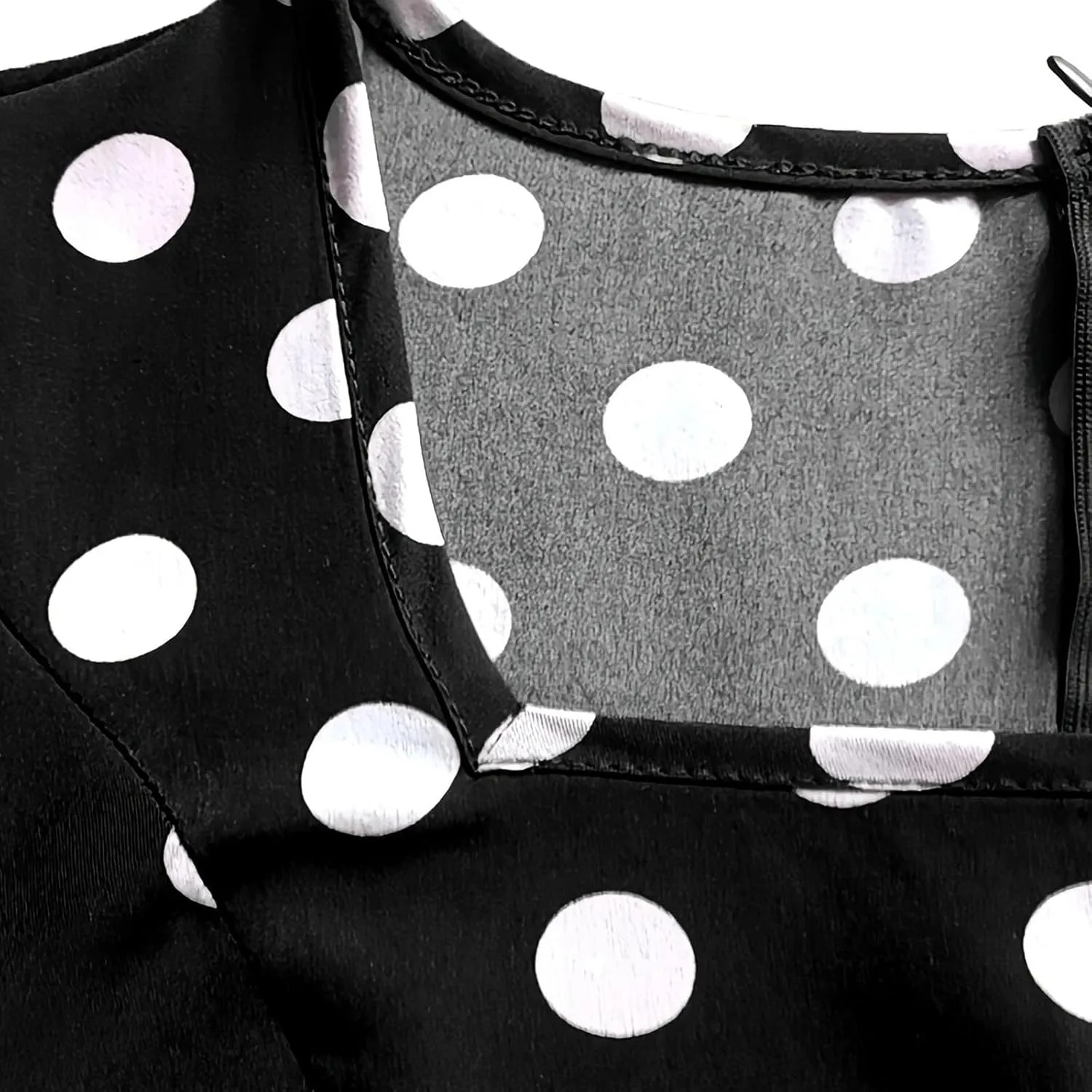 Women 50s Vintage Polka Dot Square Neck Cocktail Swing Dress 1950s Rockabilly Hepburn Prom Tea Party Dresses with Belt
