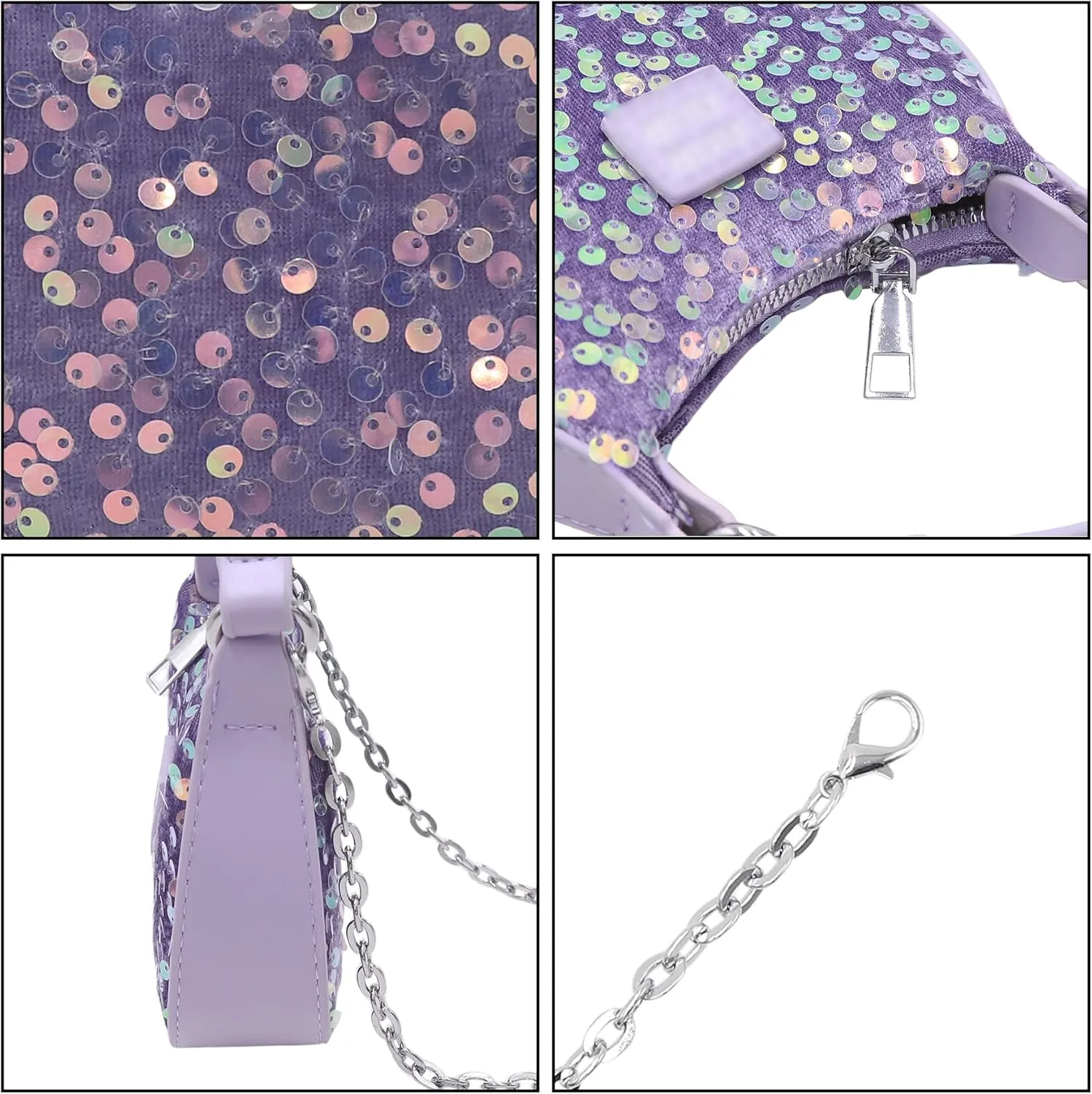 Women Girls Evening Handbag Small Sequin Evening Crossbody Bag Top Handle Clutch Glitter Shoulder Purse Wedding Party