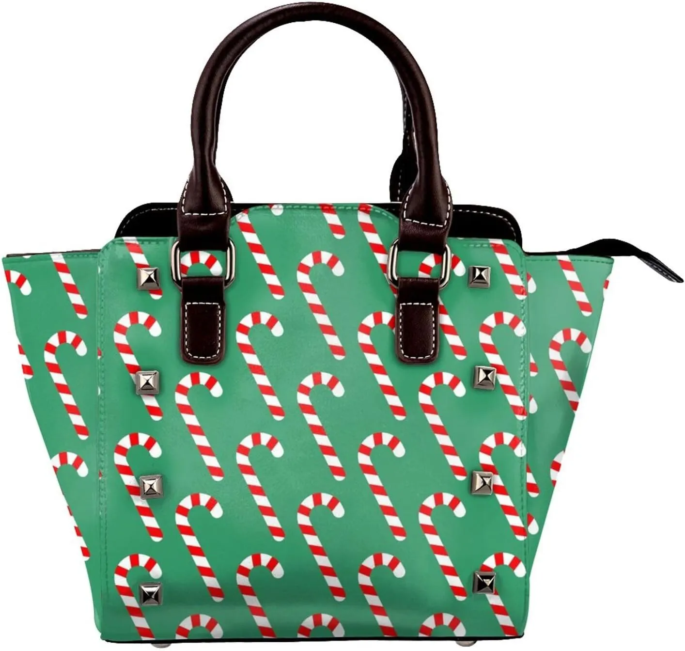 Women Handbag Large Capacity Shoulder Bag Studded Rivet Tote Satchel