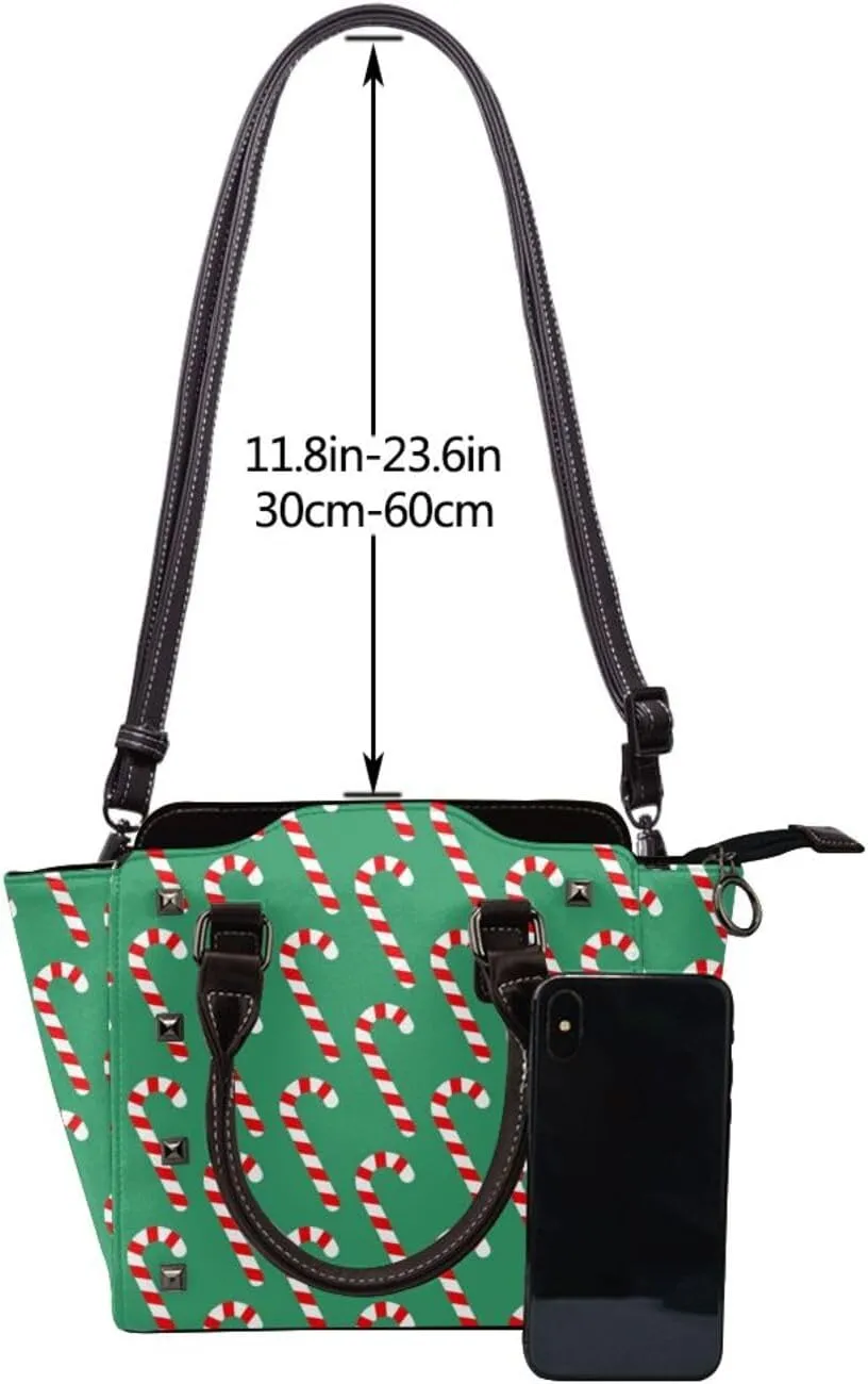Women Handbag Large Capacity Shoulder Bag Studded Rivet Tote Satchel