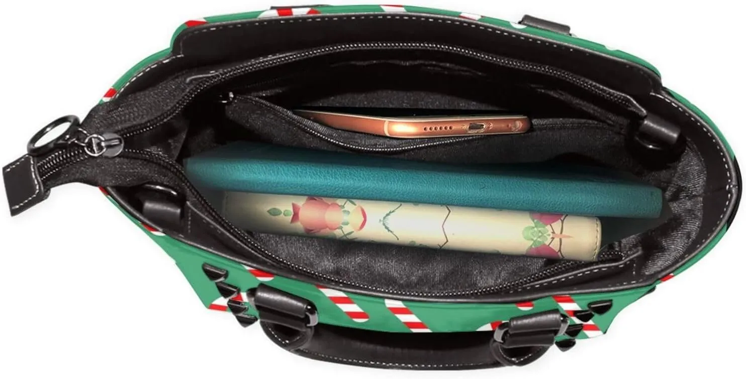 Women Handbag Large Capacity Shoulder Bag Studded Rivet Tote Satchel