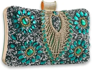 Women Rhinestone Evening Bag Multicolor Clutch Bag Bridal Wedding Purse Luxury Crystal Handbag Glitter Shoulder Bag