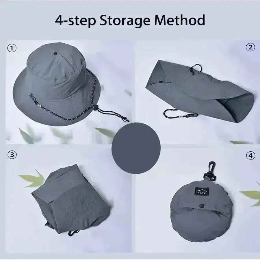 Women Waterproof Sun Hat - UPF50  UV Protection & Foldable