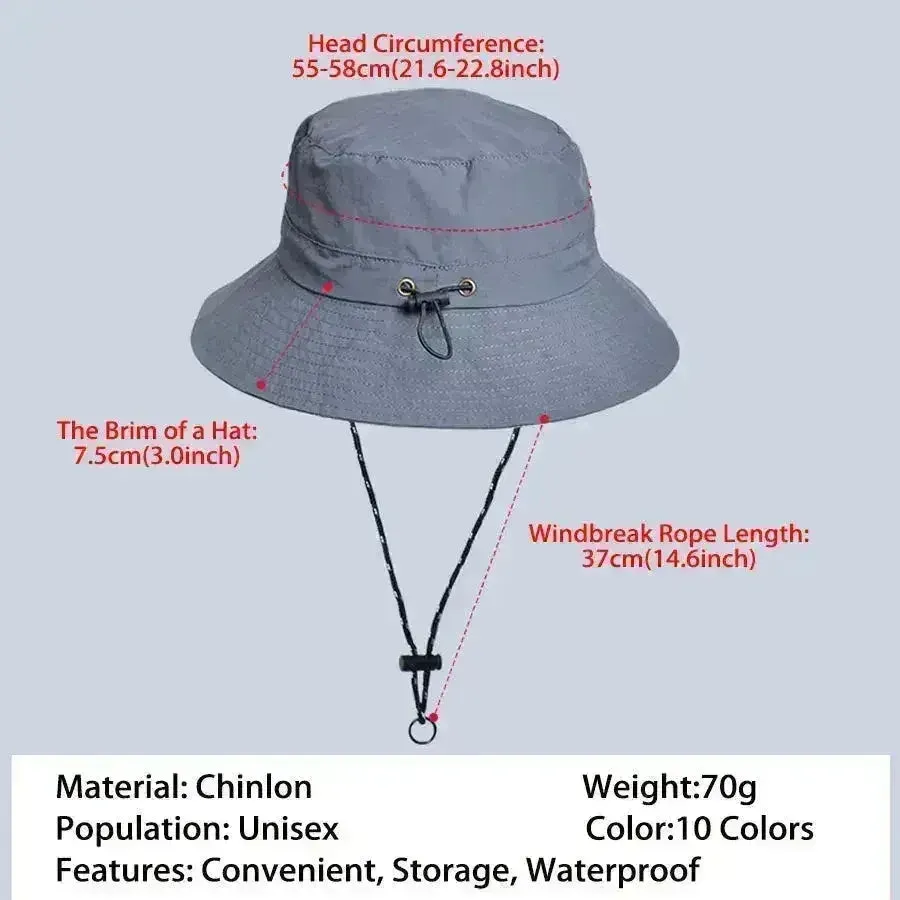 Women Waterproof Sun Hat - UPF50  UV Protection & Foldable