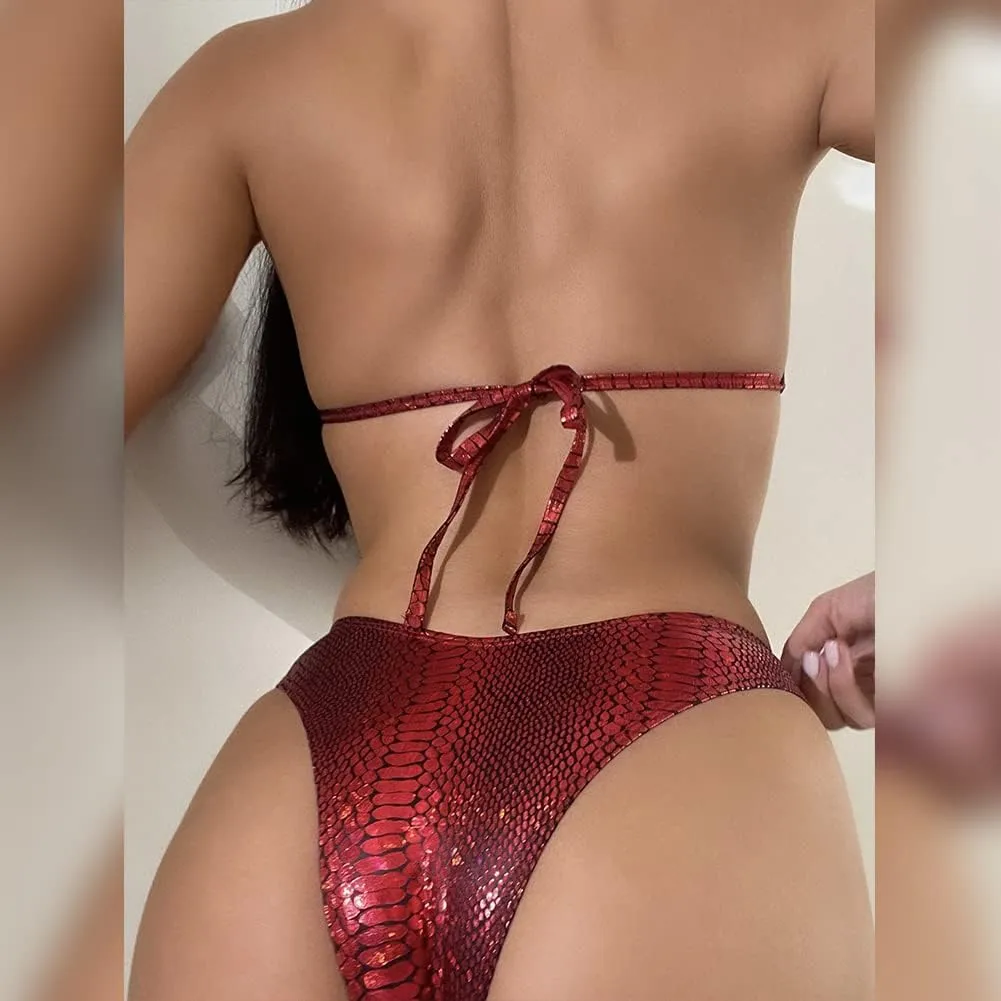 Women's 3Pcs Holographic Sequin Fringe Tassel Skirt Tube Bra Top Shiny Rave Outfits Festival 80s 90s Dancewear Costume