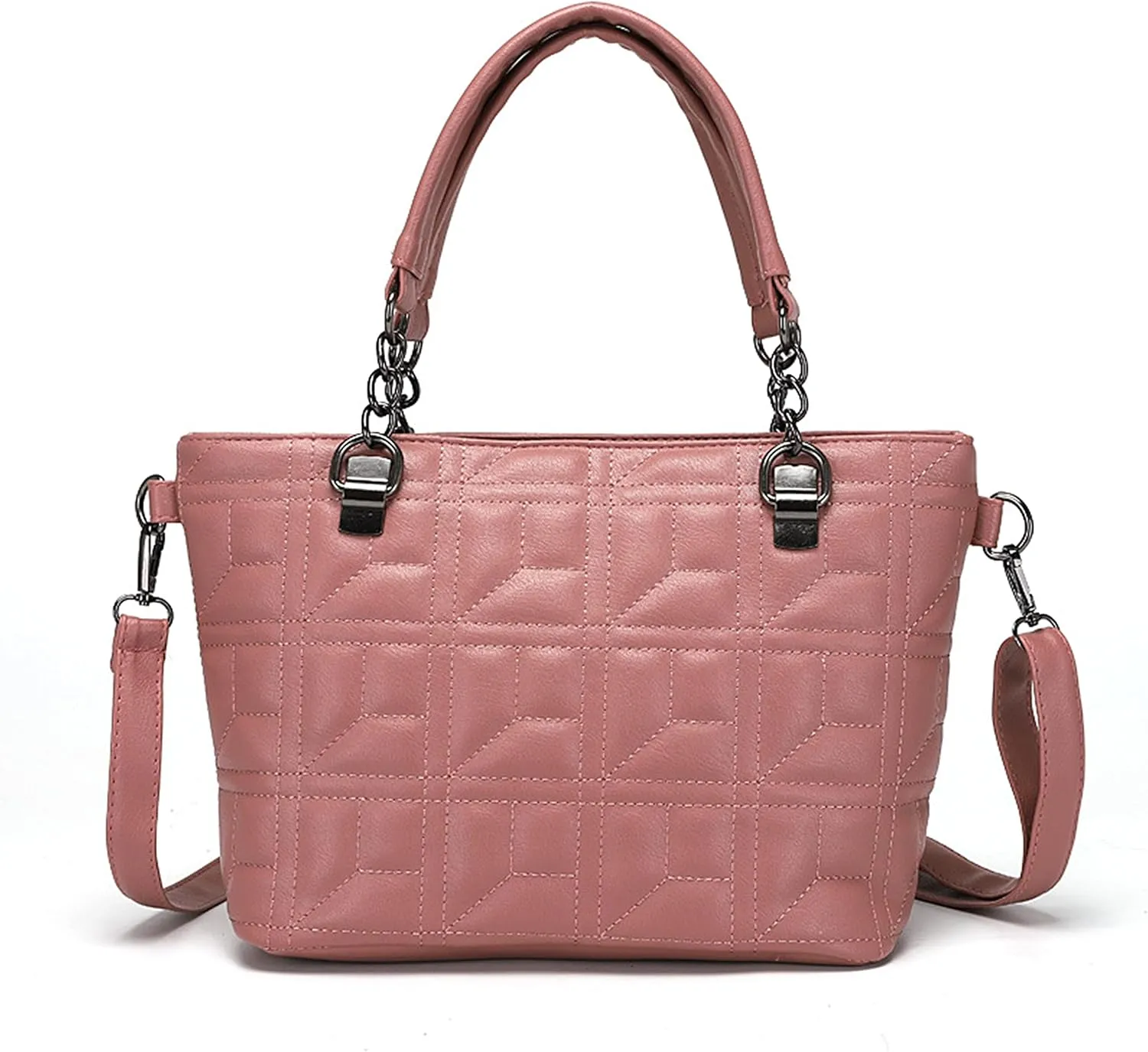 Women's bag women shoulder crossbody bag embroidered thread rhombus chain bag multifunctional handbag