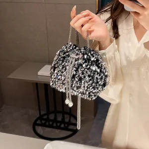 Women's Fashion Personality Sequin Korean Style Western Crossbody Bags