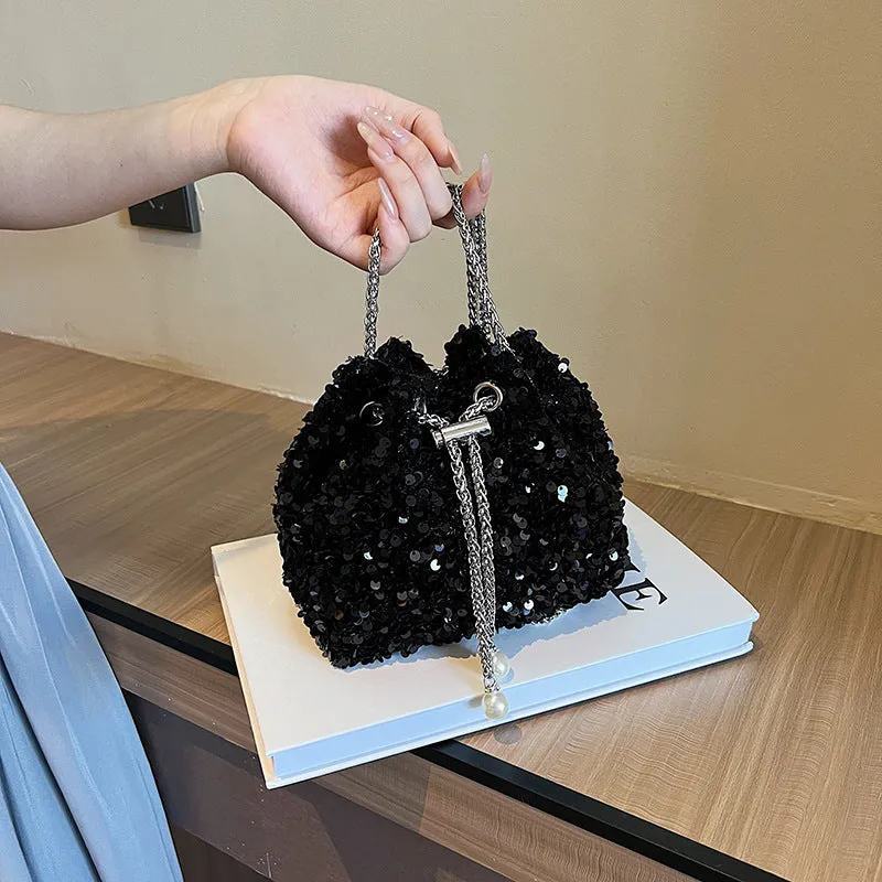 Women's Fashion Personality Sequin Korean Style Western Crossbody Bags
