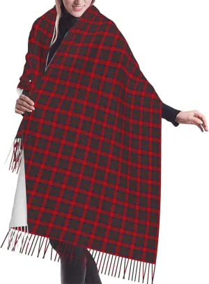 Women's Fashion Plaid Cashmere Feel with Tassel Large scarf warm party shawl Wraps