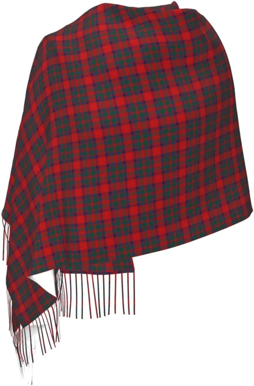 Women's Fashion Plaid Cashmere Feel with Tassel Large scarf warm party shawl Wraps