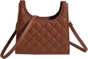 Women's Shoulder Bag PU Leather Handbag Top Handle Purse Crossbody Bags with Adjustable Strap