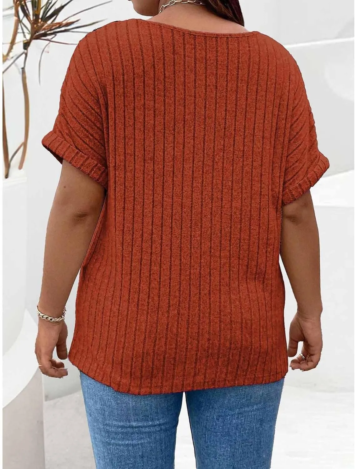 Womens Top Dressy Casual Short Sleeve Blouses V Neck Shirts 2025 Trendy Summer Loose Fit Zip-up Work Layering Shirts