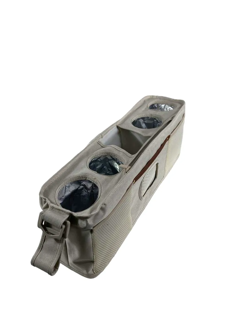 Wonderfold Parent Console, 4 Seater (4 Cup Holders), Beige
