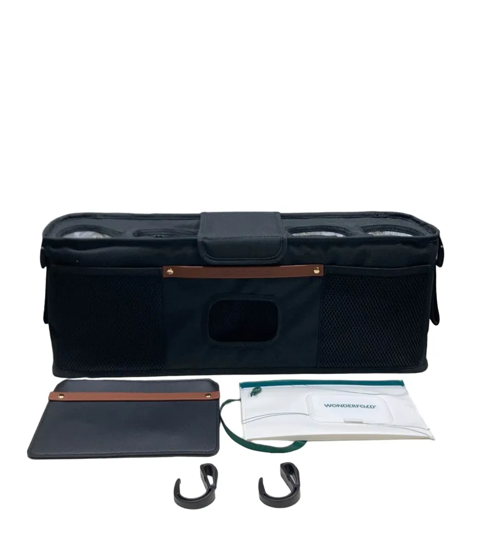 Wonderfold Parent Console, 4 Seater (4 Cup Holders), Volcanic Black