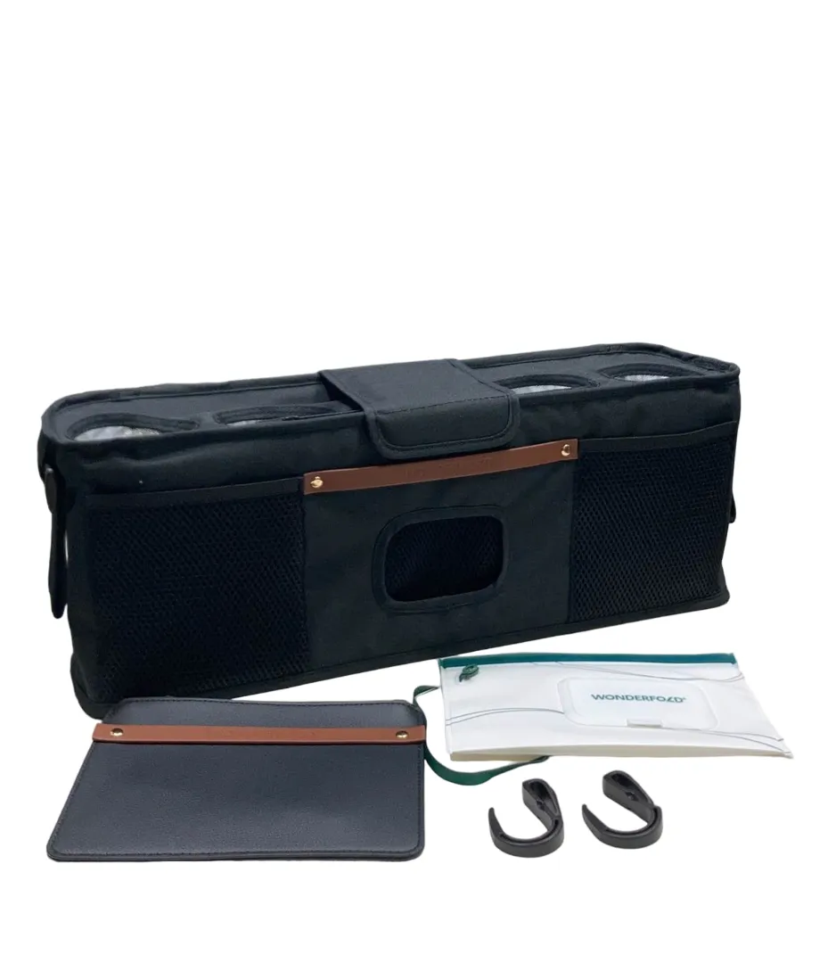 Wonderfold Parent Console, 4 Seater (4 Cup Holders), Volcanic Black