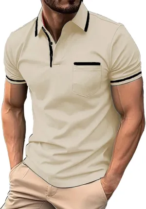 Workout Shirts for Men Color T Shirt Comfortable Top Solid Color Cotton Tees Golf Stylish Tops Mens Flannel