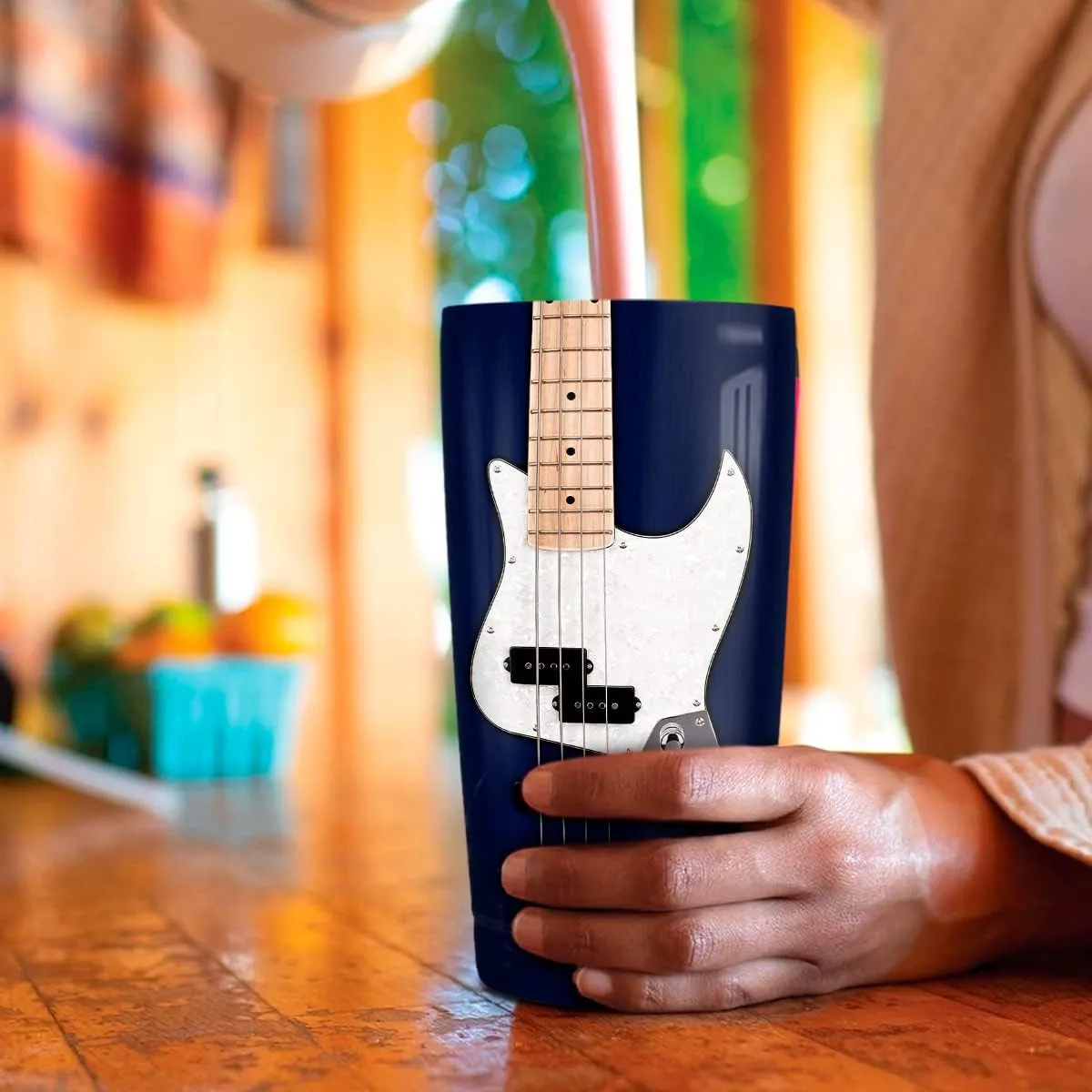 wowcugi Guitar Gifts Electric Guitar Tumbler Guitarist Gifts Stainless Steel Insulated 20oz Coffee Cups For Men Women Musician Lovers Players Christmas Birthday Accessories Gift