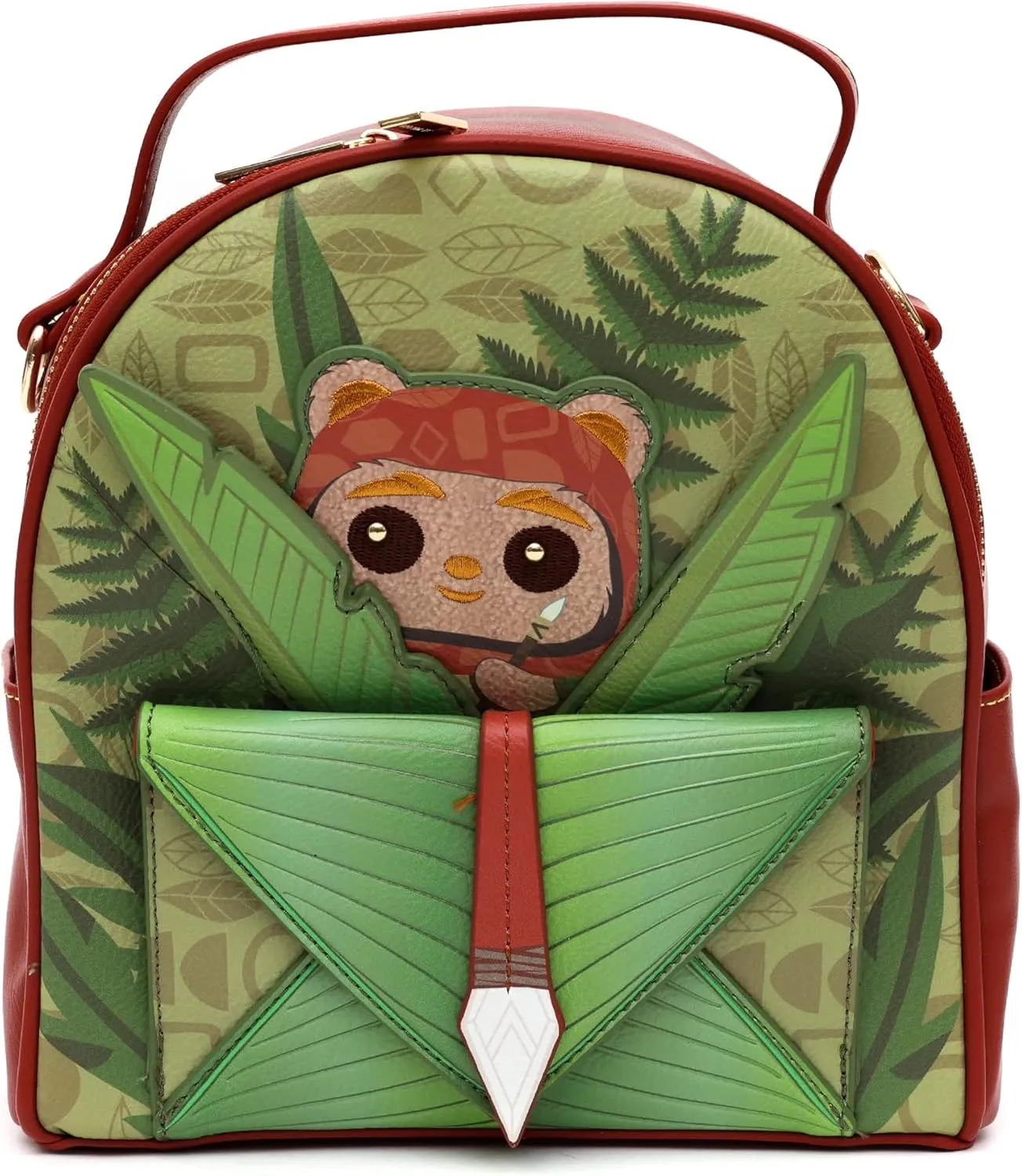 X Star Wars Ewok Endor Mini Backpack - Fashion Cosplay Disneybound Cute Bags, Multicolor