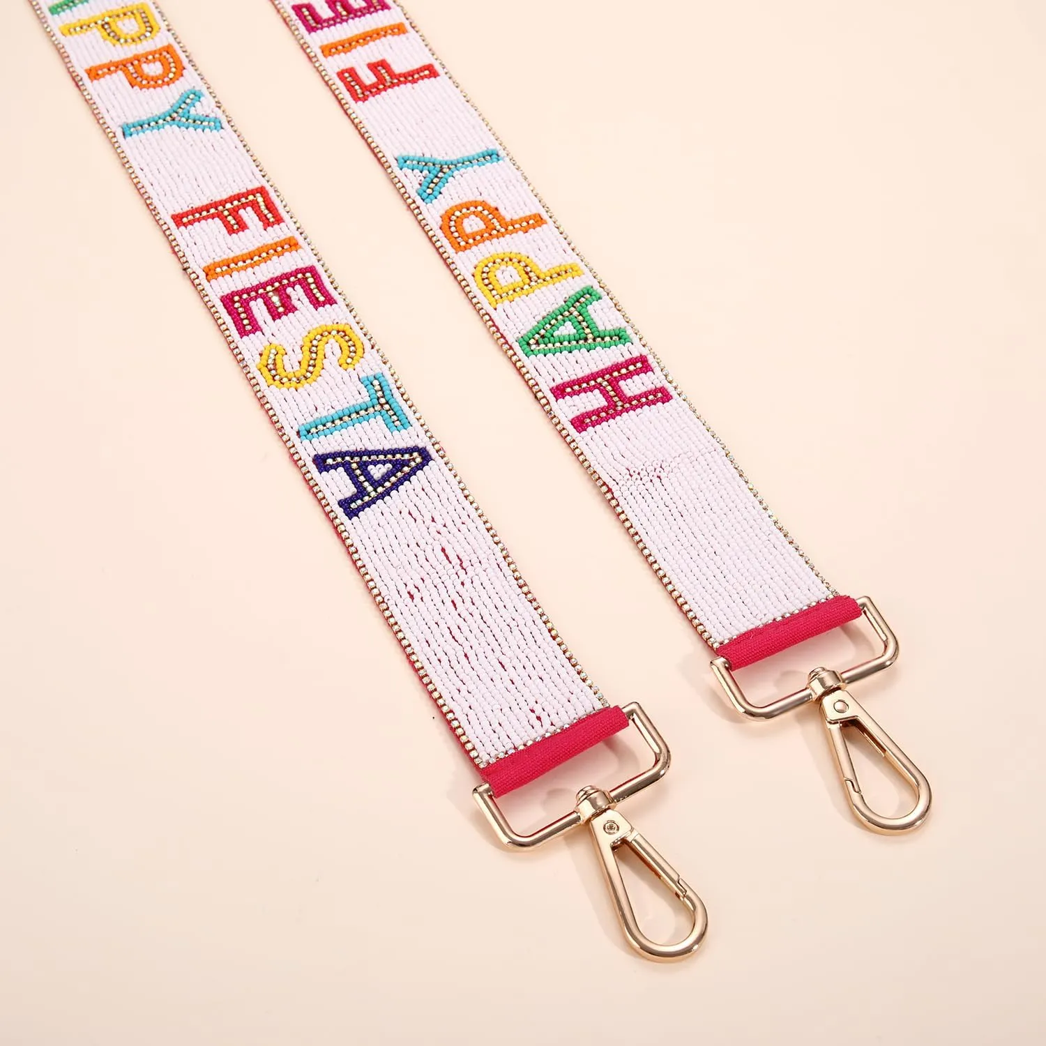 YAHPERN Mexican Cinco De Mayo Purse Strap for Women Beaded Crossbody Shoulder Bag Strap Replacement Fiesta Outfit Accessories