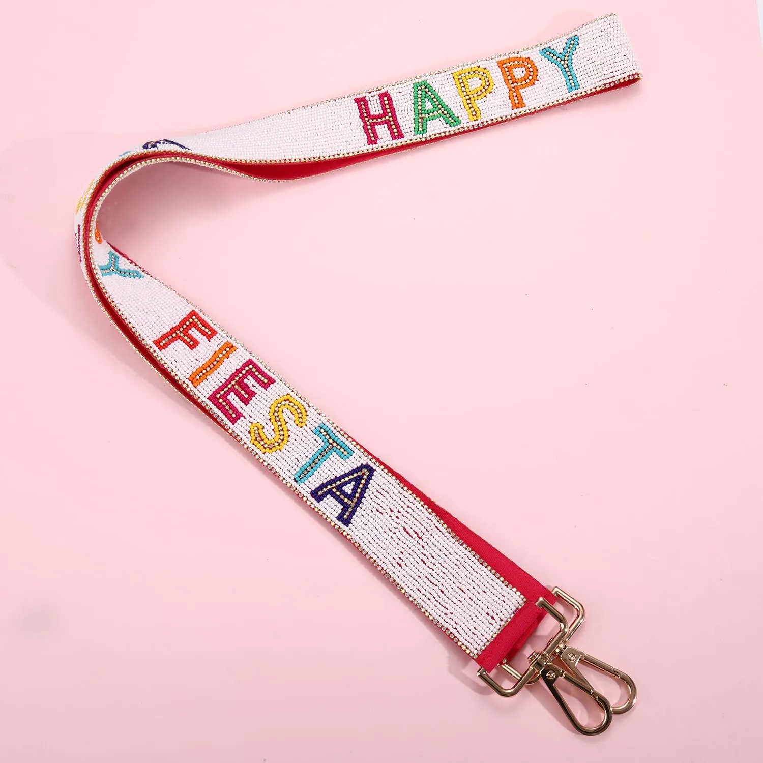 YAHPERN Mexican Cinco De Mayo Purse Strap for Women Beaded Crossbody Shoulder Bag Strap Replacement Fiesta Outfit Accessories
