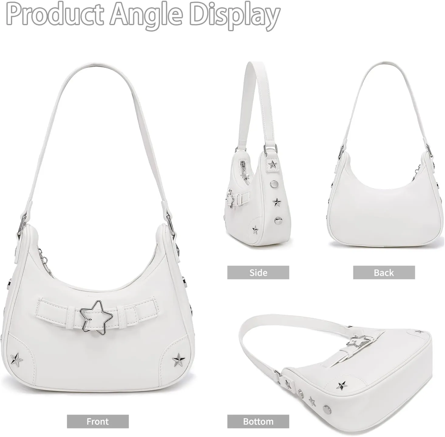 YIKOEE Shoulder Bag Y2k Purse: 90s Mini Underarm Bag - Cute Small Purse