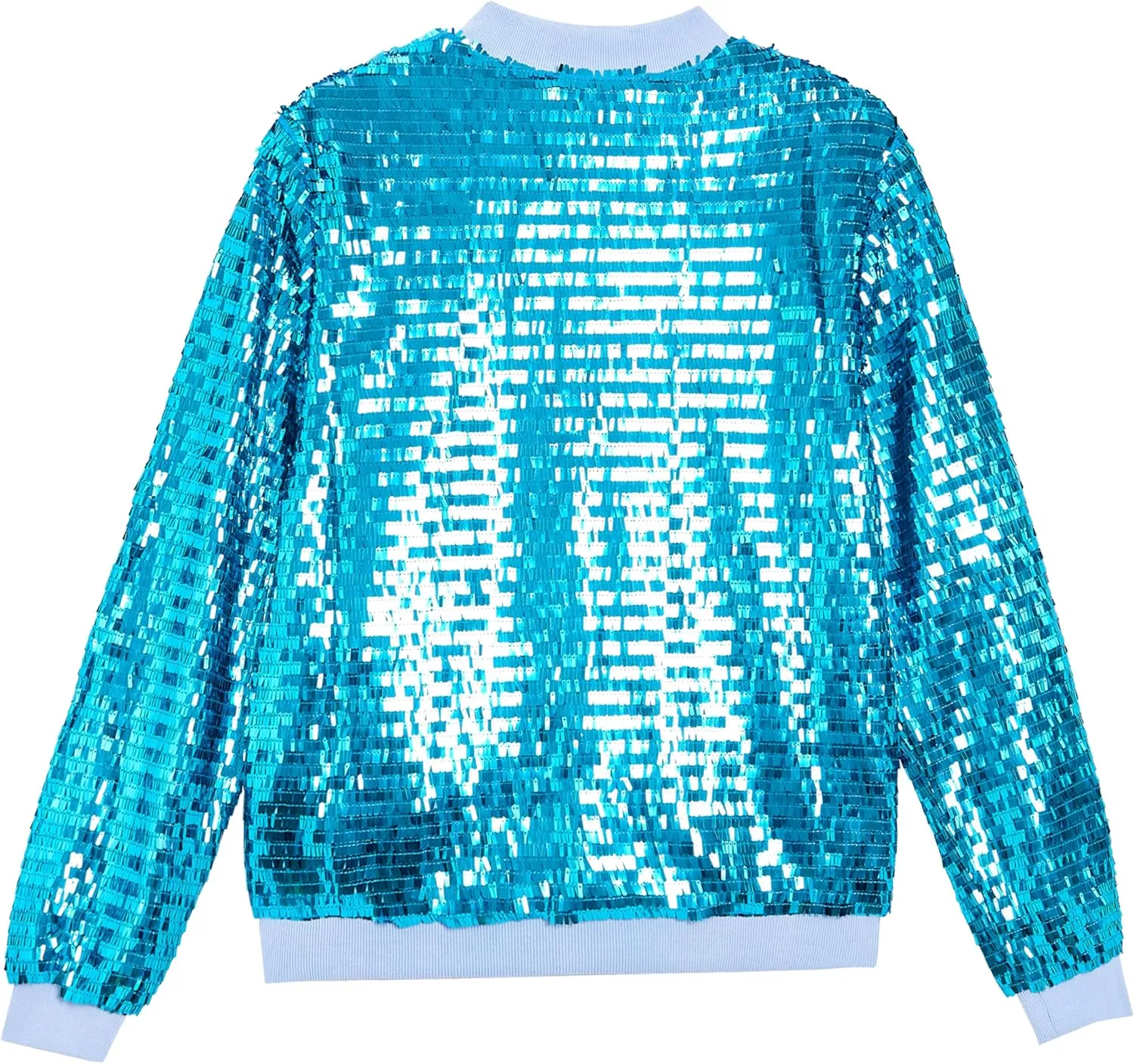 YIYI Girls Jackets Sequin Bomber Glitter Sparkly Varsity Kids Shiny Trendy Birthday Party Clothes Halloween Christmas