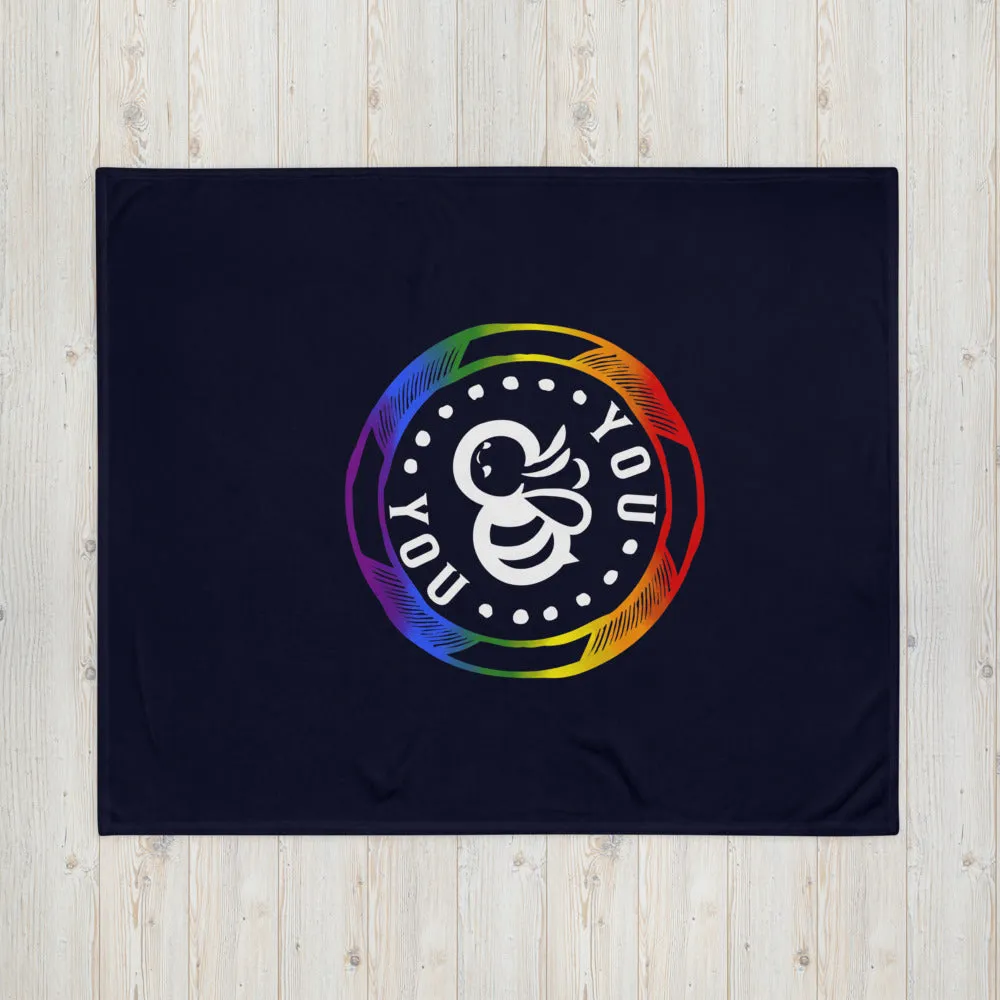 You "Bee" You Pride Throw Blanket