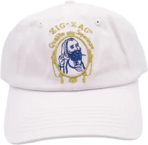 ZIG-ZAG Officially Licensed White Logo Hat - Classic Design, One Size Fits All