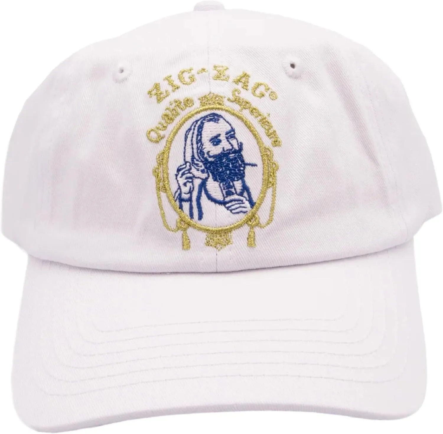 ZIG-ZAG Officially Licensed White Logo Hat - Classic Design, One Size Fits All
